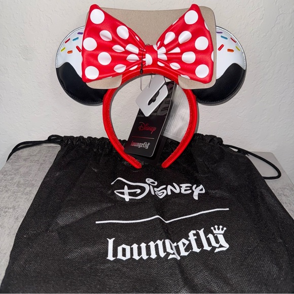 Loungefly Accessories - Disney Minnie Mouse Sprinkle Cupcake Ears